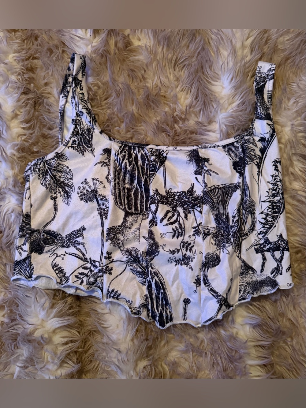 SHEIN Black & White Crop Tank